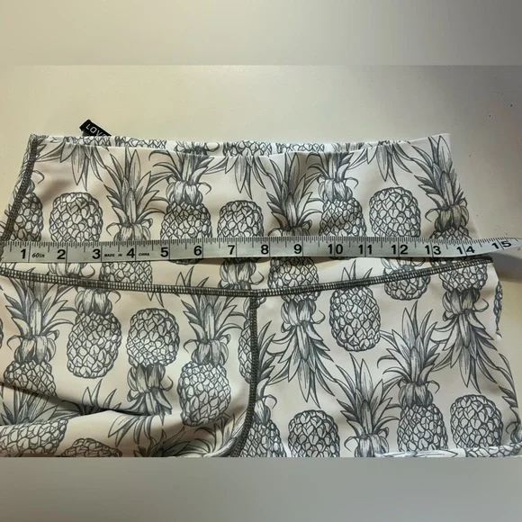 Love Fitness Pineapplee Legging Full Length White size large - Picture 6 of 9